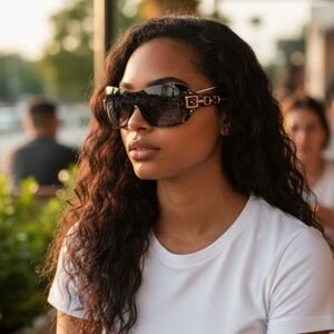 South Pole Black and Pink Sunglasses